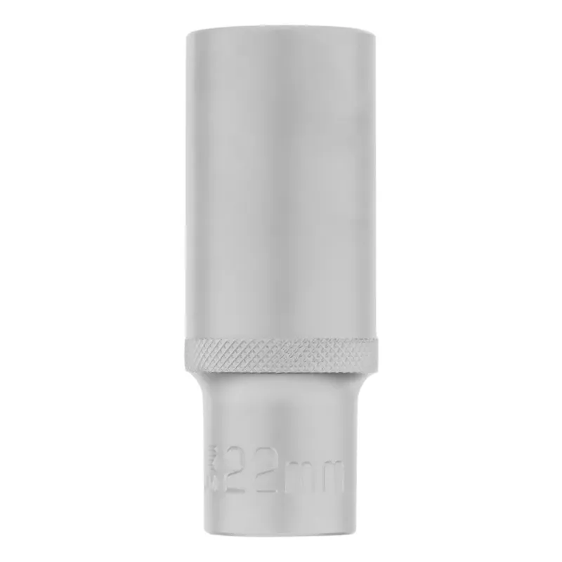 Головка торцевая удлиненная, 22 мм, 6-гранная, CrV, под квадрат 1/2", Stels