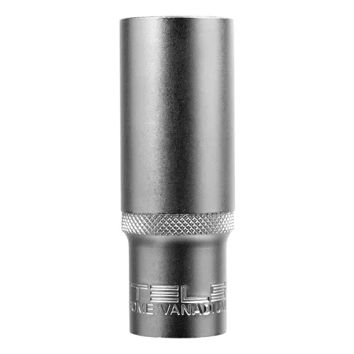 Головка торцевая удлиненная, 21 мм, 6-гранная, CrV, под квадрат 1/2" Stels
