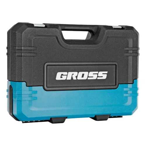 Набор инструментов, 1/4", 1/2", CrV, 120 зубьев, 76 предметов Gross