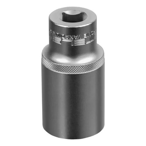 Головка торцевая удлиненная, 32 мм, 6-гранная, CrV, под квадрат 1/2" Stels