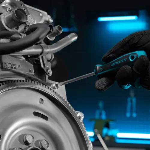 Набор инструментов, 1/4", 1/2", CrV, 120 зубьев, 76 предметов Gross