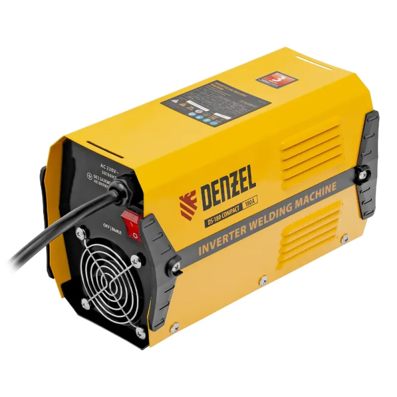 Аппарат инвертор. дуговой сварки DS-180 Compact, 180 А, ПВ 70%, диам.эл. 1,6-4 мм Denzel