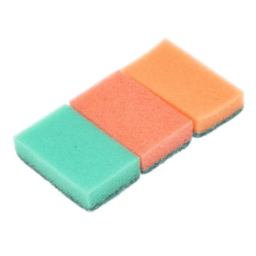 Губки для посуды Mini, 79*49*23 мм, 3шт., Россия Elfe
