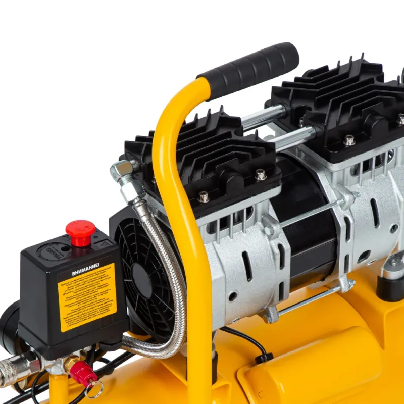 Компрессор DLS650/10 безмаслянный малошумный 650 Вт, 120 л/мин,ресивер 10 л Denzel