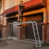 Лестница шарнирная алюминиевая, 4х5, Россия Сибртех