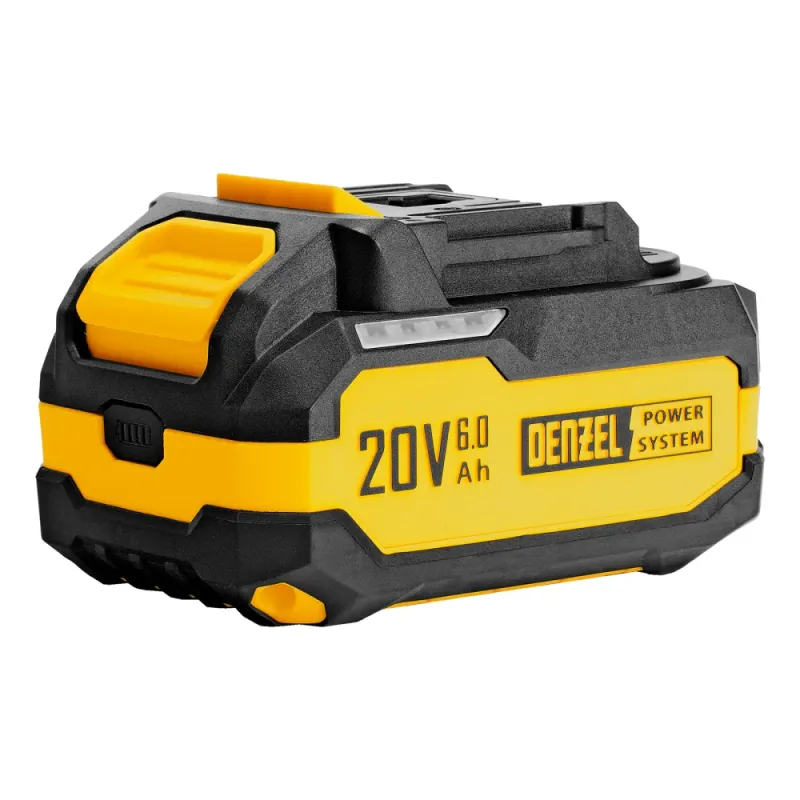 Батарея аккумуляторная BH-20-6.0, Li-Ion, USB, 20 В, 6,0 Ач Denzel