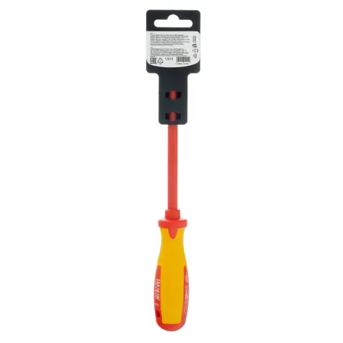 Отвертка Insulated до 1000 В, SL5,5x125 мм, CrMo, 2к рукоятка Matrix
