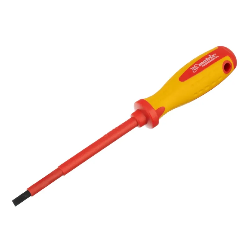 Отвертка Insulated до 1000 В, SL5,5x125 мм, CrMo, 2к рукоятка Matrix