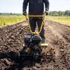 Мотоблок DPT-370X, 7 л.с, дисковое сцепление, ширина 90 см, глубина 35 см, фрез 3 х 4, ВОМ, передачи 3В/1Н Denzel