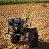 Мотоблок DPT-370X, 7 л.с, дисковое сцепление, ширина 90 см, глубина 35 см, фрез 3 х 4, ВОМ, передачи 3В/1Н Denzel
