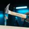 Молоток-гвоздодер,280 г, угол 75, магнит, обрезиненная рукоятка AMERICAN HICKORY GROSS