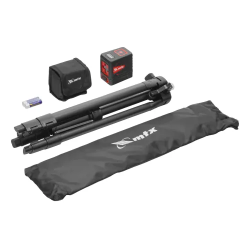 Лазерный уровень QBC GREEN Pro SET, 20 м, зеленый луч, батарейки, штатив MTX