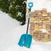 Лопата для уборки снега, полипропилен, 365х450х1355 мм, алюминиевый черенок, LUXE Palisad