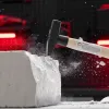 Молоток слесарный, 200 г, квадратный боек, деревянная рукоятка Matrix