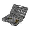 Набор инструментов, 1/2", 1/4", 3/8", CrV, S2, пластиковый кейс, 216 предметов Denzel
