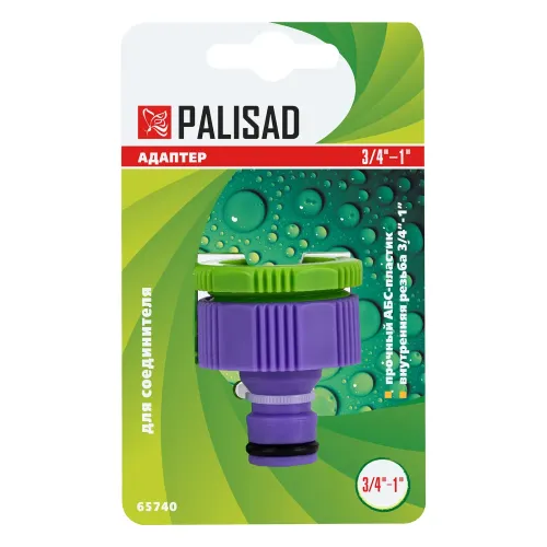 Адаптер пластмассовый, 3/4"-1", внутренняя резьба Palisad