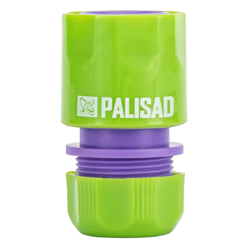Соединитель пластмассовый быстросъемный для шланга 1/2" Palisad