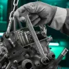 Набор инструментов, 1/2", 1/4", CrV, 12 гранные головки, пластиковый кейс, 76 предметов Stels