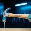 Молоток-гвоздодер,200 г, угол 45, магнит, обрезиненная рукоятка AMERICAN HICKORY GROSS