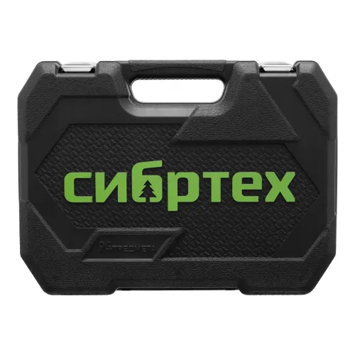 Набор инструментов, 1/2", 1/4", пластиковый кейс, 94 предмета Сибртех