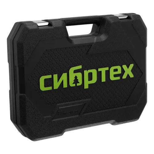 Набор инструментов, 1/2", 1/4", пластиковый кейс 89 предметов Сибртех