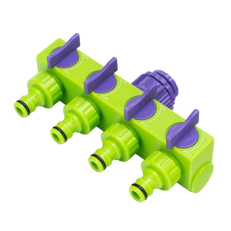 Разветвитель четырёхканальный 1/2"-3/4", регулируемый Palisad