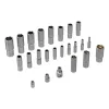 Набор инструментов, 1/2", 1/4", 3/8", CrV, S2, пластиковый кейс, 216 предметов Denzel