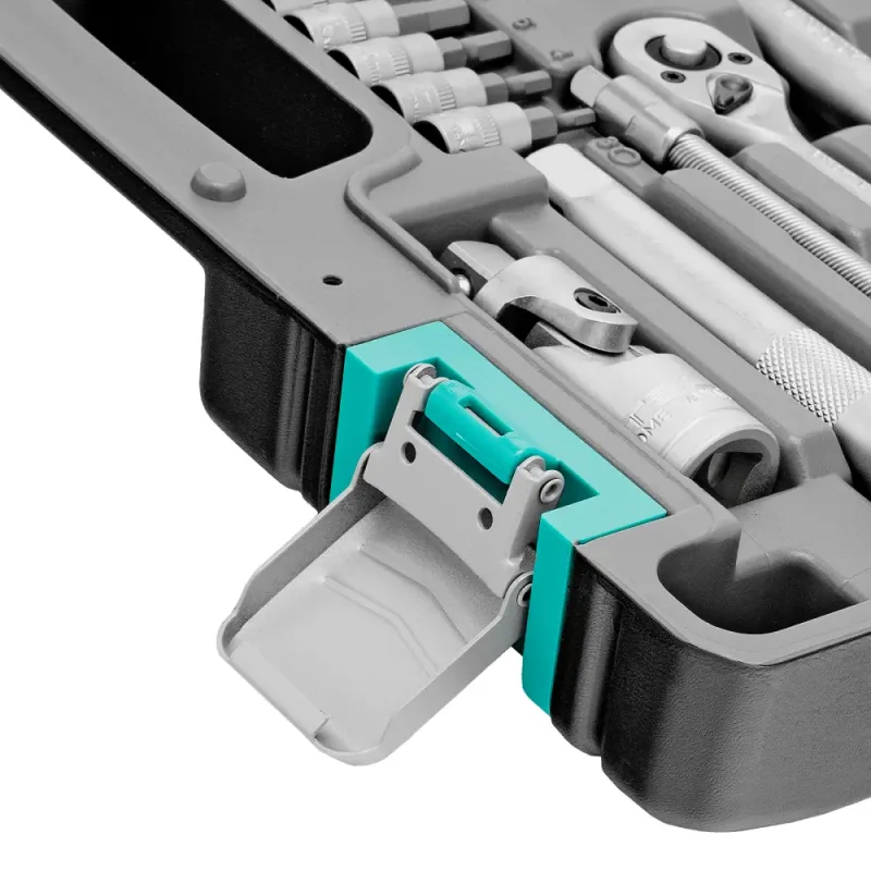 Набор инструментов, 1/2", 1/4", CrV, пластиковый кейс 82 предмета Stels