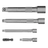 Набор инструментов, 1/2", 1/4", 3/8", CrV, S2, пластиковый кейс, 216 предметов Denzel