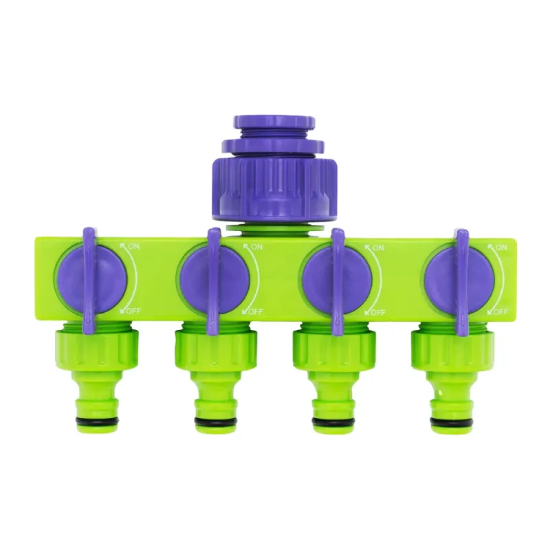 Разветвитель четырёхканальный 1/2"-3/4", регулируемый Palisad