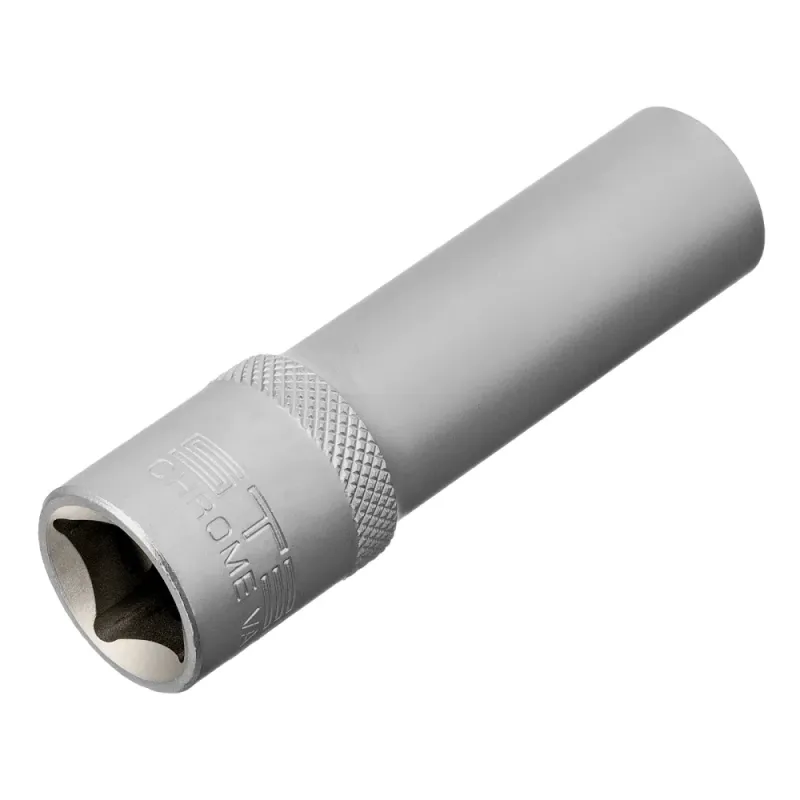 Головка торцевая удлиненная, 13 мм, 6-гранная, CrV, под квадрат 1/2", Stels