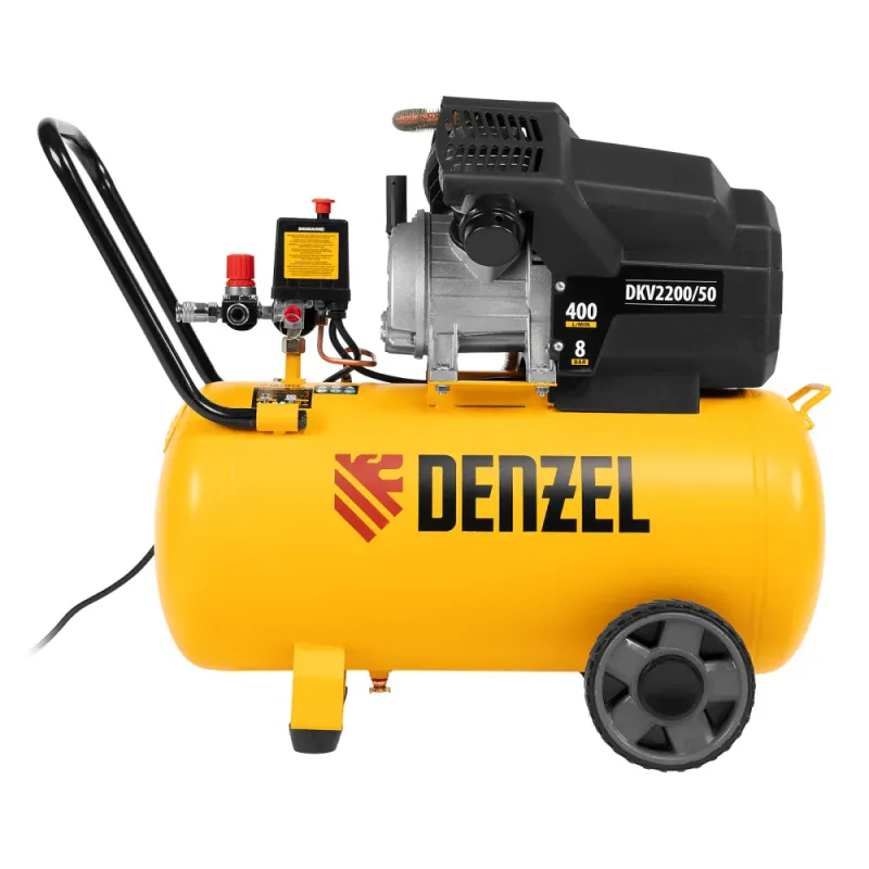 Компрессор воздушный DKV2200/50,Х-PRO  2,2 кВт, 400 л/мин, 50 л Denzel