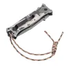 Нож складной, многоцелевой, системы Liner-Lock, с накладкой G10 на прямой рук-ке+стеклобой Denzel