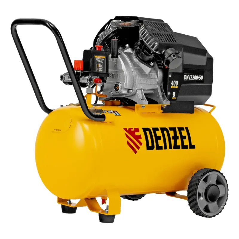 Компрессор воздушный DKV2200/50,Х-PRO  2,2 кВт, 400 л/мин, 50 л Denzel