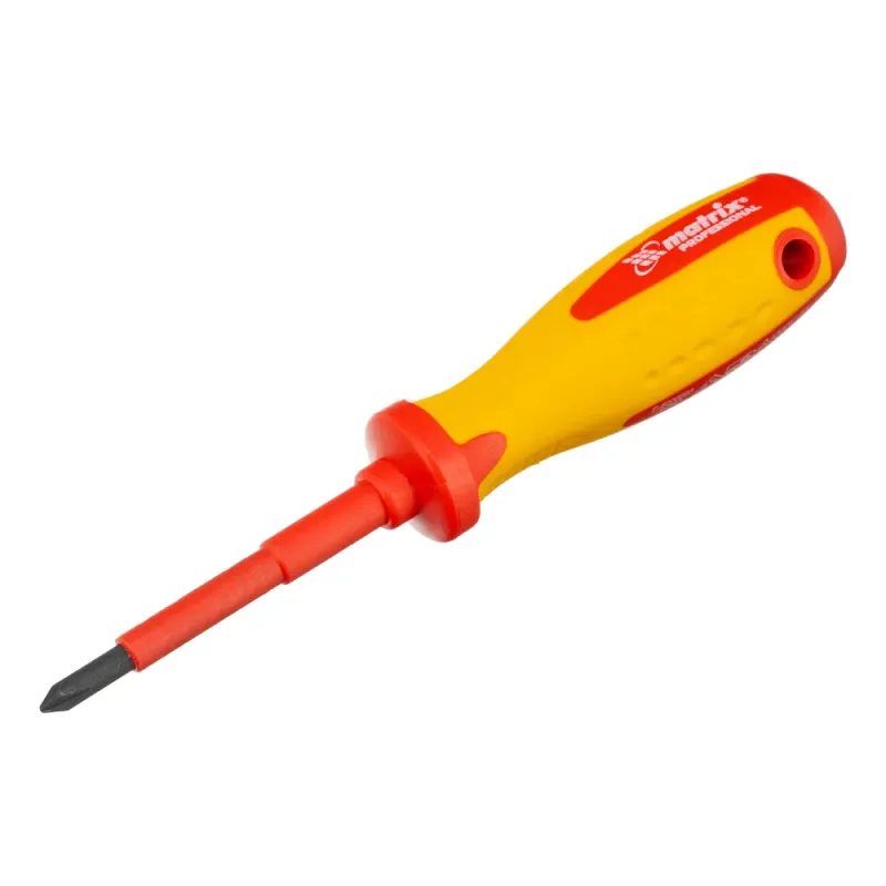 Отвертка Insulated до 1000 В, PH1x75 мм, CrMo, 2к рукоятка Matrix