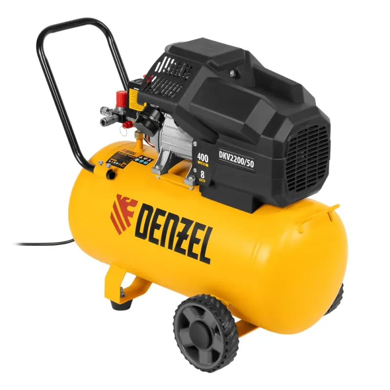 Компрессор воздушный DKV2200/50,Х-PRO  2,2 кВт, 400 л/мин, 50 л Denzel