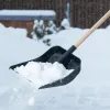 Лопата для уборки снега пластиковая, 360 х 405 х 1550 мм, деревянный черенок 1 сорт, Россия, Сибртех