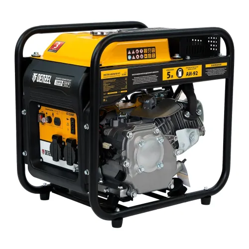 Инверторная генераторная установка GT-2500iF, 2,5 кВт, 230 В,открытый корпус,ручной старт Denzel