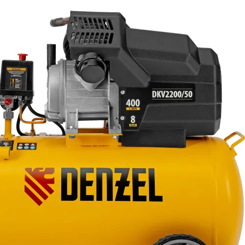Компрессор воздушный DKV2200/50,Х-PRO 2,2 кВт, 400 л/мин, 50 л Denzel