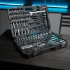 Набор инструментов, 1/2", 3/8", 1/4", CrV, 120 зубьев, 216 предметов Gross