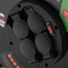 Удлинитель силовой 50 м, 16А, тип УХз16, КГ 3 x 2.5 мм, на стальной катушке, 4 розетки Сибртех