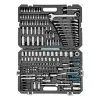 Набор инструментов, 1/2", 3/8", 1/4", CrV, 120 зубьев, 216 предметов Gross