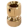 Набор для подключения шланга 1/2", (переходник, 2 соединит.аквастоп), латунный Palisad