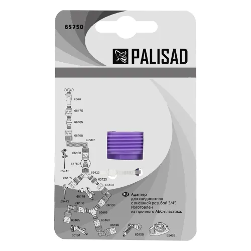 Адаптер пластмассовый, 3/4", внешняя резьба Palisad