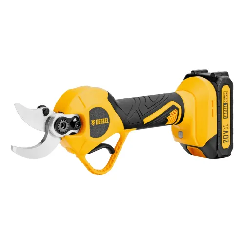 Секатор аккумуляторный, бесщет., CP-30BL, Li-Ion, 20 В, лезвия SK5 Denzel