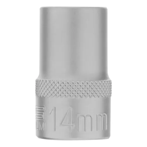Головка торцевая, 14 мм, 6-гранная, CrV, под квадрат 1/2" Stels