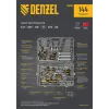 Набор инструментов, 1/2", 1/4", 3/8", CrV, S2, пластиковый кейс, 144 предмета Denzel