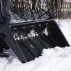 Движок для уборки снега пластиковый, 700х550х1470 мм, стальная рукоятка, Сибртех