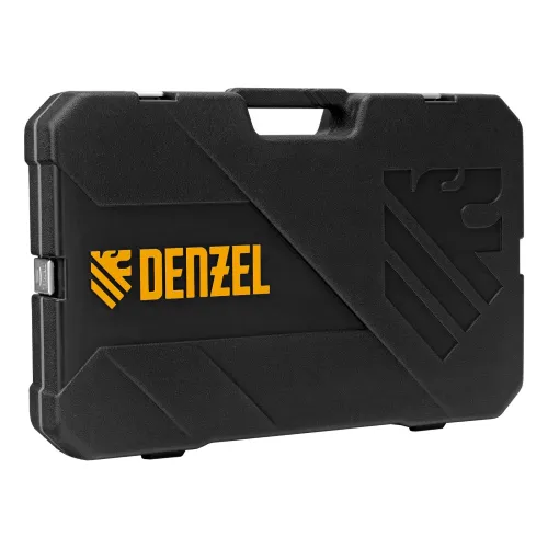 Набор инструментов, 1/2", 1/4", 3/8", CrV, S2, пластиковый кейс, 144 предмета Denzel