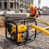 Мотопомпа бензиновая для чистой воды PX-50, 7 л.с., 2", 600 л/мин, глуб 8 м,напор 30 м Denzel